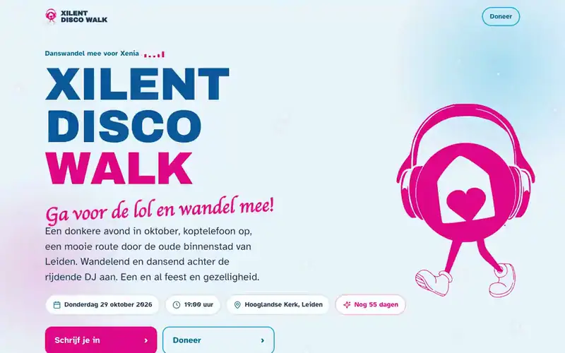 Screenshot of xeniawalkleiden.nl